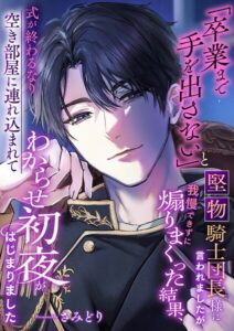 「卒業まで手を出さない」と堅物騎士団長様に言われましたが我慢できずに煽りまくった結果、式が終わるなり空き部屋に連れ込まれてわからせ初夜がはじまりました[美少女ノベル・官能小説]