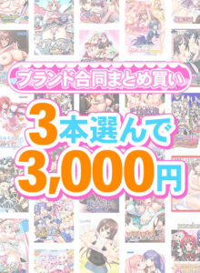 【まとめ買い】1，400作品以上から3本選んで3，000円！夏のブランド合同まとめ買い[アダルトゲーム]