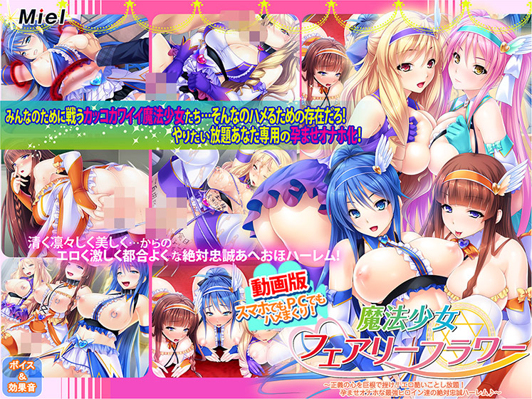 動画版魔法少女フェアリーフラワー〜正義の心を巨根で挫け！エロ酷いことし放題！孕ませオナホな最強ヒロイン達の絶対忠誠ハーレム♪〜[アダルトゲーム]